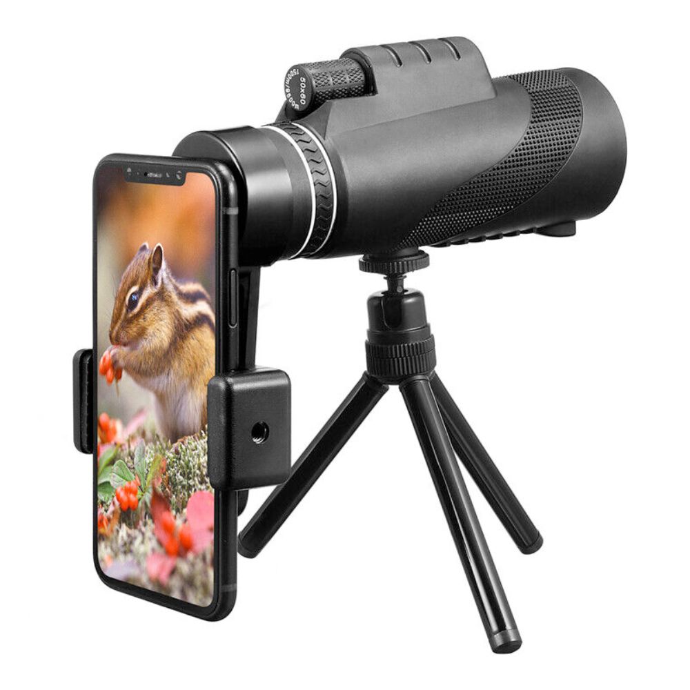 "Explore Beyond the Horizon: HD Monocular Telescope with Smartphone Tripod"