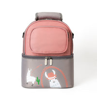 Double Layer Storage Thermal Bag Portable Baby Bottle Food Insulation Lunch Pouch Breast Milk Preservation Backpack Accessories