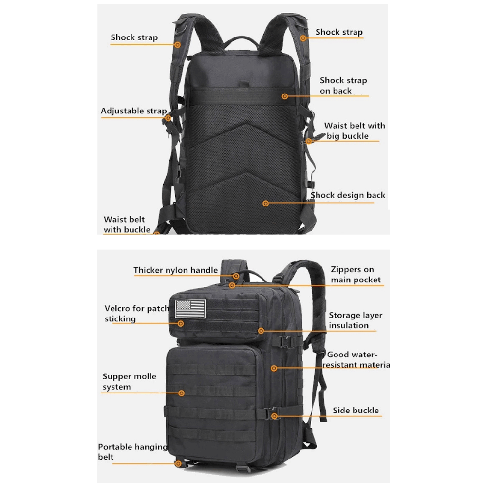 Military 3P 45L Tactical Assault Backpack – Versatile, Durable, and Ready for Action