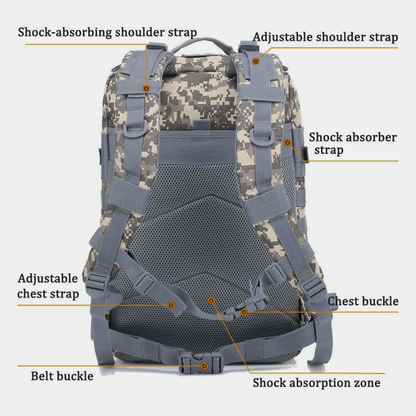 Military 3P 45L Tactical Assault Backpack – Versatile, Durable, and Ready for Action