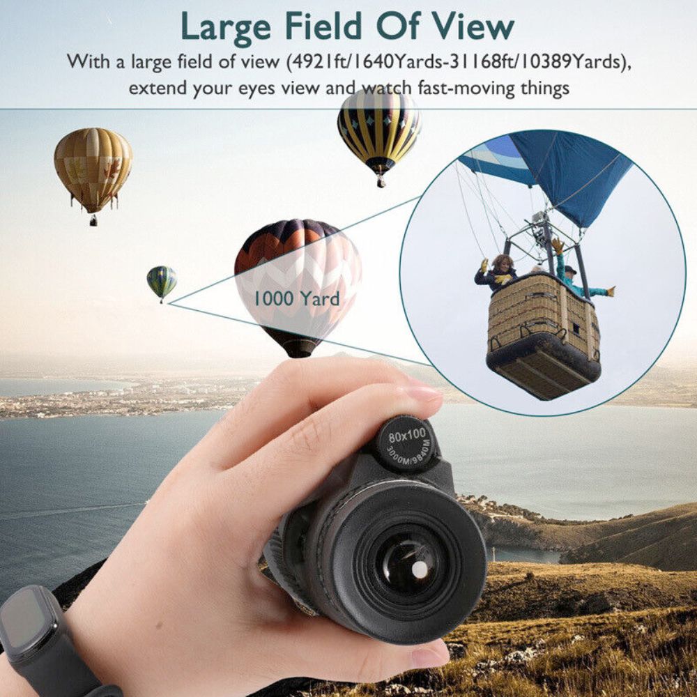 "Explore Beyond the Horizon: HD Monocular Telescope with Smartphone Tripod"