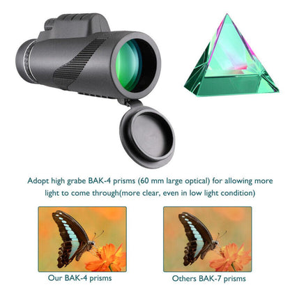 "Explore Beyond the Horizon: HD Monocular Telescope with Smartphone Tripod"