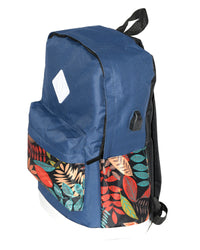 FLORAL 3 PIECE SET: BACKPACK, SHOULDER BAG, ZIPPERED POUCH