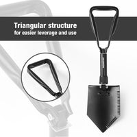 WORKPRO Military Shovel Tactical Mini Folding Shovel with pouch Outdoor Camping Spade Survival Emergency Tools