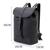 TINYAT Leather Backpack laptop Backpack for 14 15  inch Waterproof Travel Backpack for School Hiking Backpack