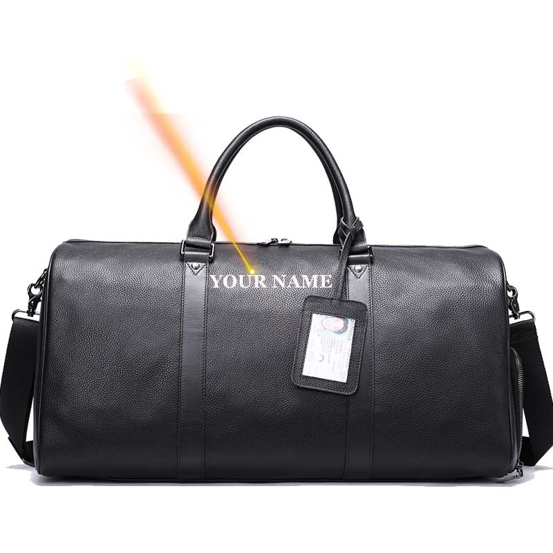 WESTAL100% Genuine Leather Men Women Travel Bag Real Leather Carry-on Hand Luggage Bags Travel Shoulder Bag Big Totes Bags Male