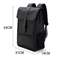 TINYAT Leather Backpack laptop Backpack for 14 15  inch Waterproof Travel Backpack for School Hiking Backpack