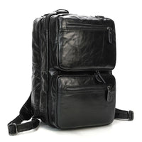 Men Genuine Leather Laptop Backpack 15" PC Crazy Horse Leather Business Bag