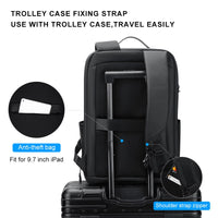 Fenruien New Men Backpack Fit for 17.3 Inch Laptop Backpack Multifunctional Waterproof Anti-Theft BusinessTravel Backpacks