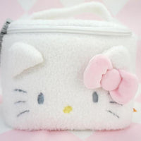 New Cute Large Capacity Cosmetic Bag Female Portable Carry-On Travel Plush Storage Bag Zipper Wash Beauty Pouch