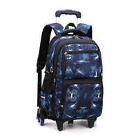 Carry On Kids&#39; Luggage Primary Junior High School Bag Rolling Backpack for Boys Wheeled Bag with Lunch Box Trolley School Bags