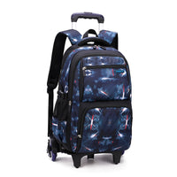 Carry On Kids&#39; Luggage Primary Junior High School Bag Rolling Backpack for Boys Wheeled Bag with Lunch Box Trolley School Bags