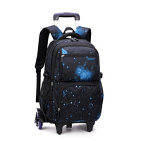 Carry On Kids&#39; Luggage Primary Junior High School Bag Rolling Backpack for Boys Wheeled Bag with Lunch Box Trolley School Bags