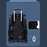 Carry On Kids&#39; Luggage Primary Junior High School Bag Rolling Backpack for Boys Wheeled Bag with Lunch Box Trolley School Bags