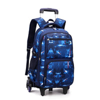 Carry On Kids&#39; Luggage Primary Junior High School Bag Rolling Backpack for Boys Wheeled Bag with Lunch Box Trolley School Bags