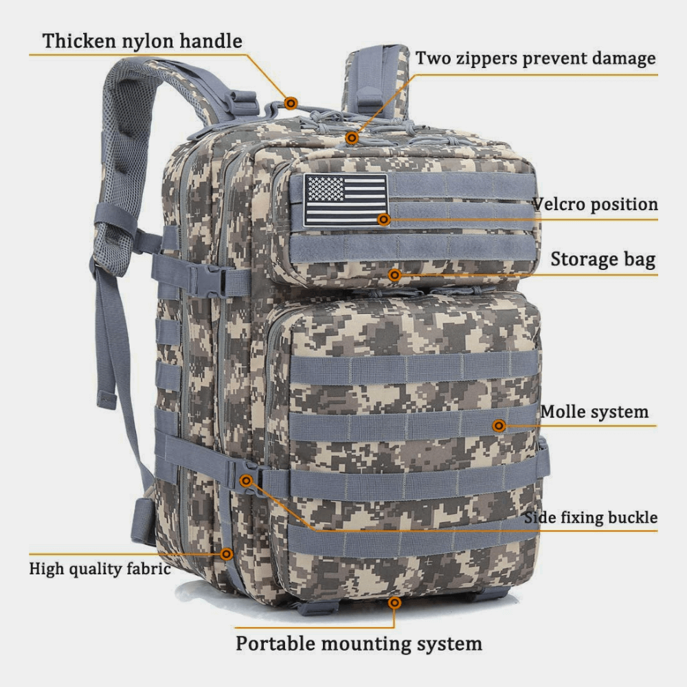 Military 3P 45L Tactical Assault Backpack – Versatile, Durable, and Ready for Action