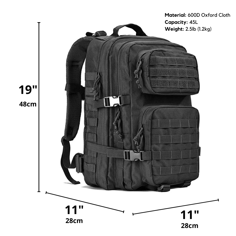 Military 3P 45L Tactical Assault Backpack – Versatile, Durable, and Ready for Action