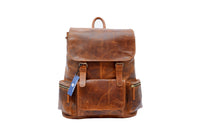 Combo Of 2, Buffalo Leather Backpack And Small Ipad Bag.