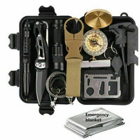 Ultimate Outdoor Emergency Survival Gear Kit - 14 in 1 Set