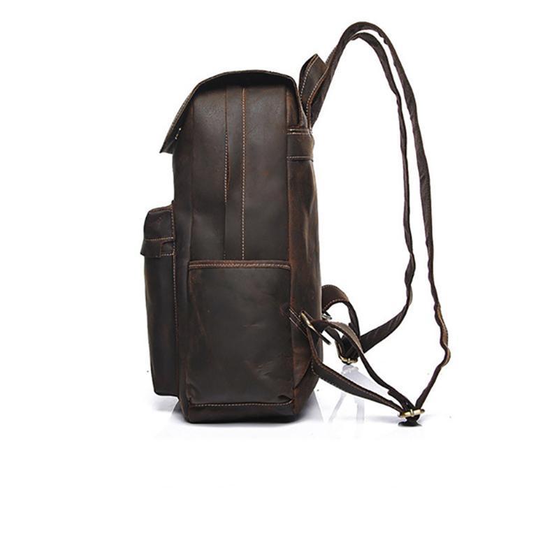 The Helka Backpack Genuine Vintage Leather Backpack