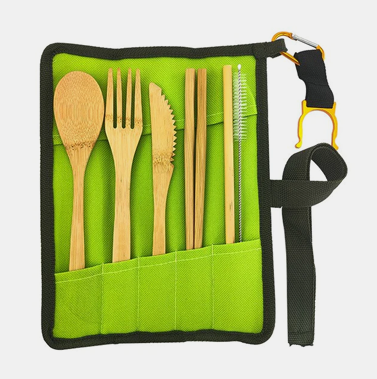 SetBamboo Cutlery Set Kitchen