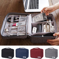 Travel  Storage Bags Nylon Electronics Accessories Organizer Travel Storage Hand Bag Cable USB Drive Case Bag