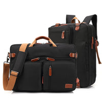 Large Convertible Briefcase Men Business Handbag  Messenger Bag Casual Laptop Multifunctional Travel Bags plecak Male mochila