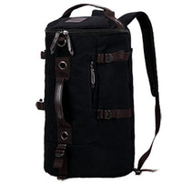 Convertible Shoulder Bag Canvas Messenger Bag Business Briefcase Leisure Multi-Functional Travel Rucksack