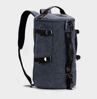 Convertible Shoulder Bag Canvas Messenger Bag Business Briefcase Leisure Multi-Functional Travel Rucksack