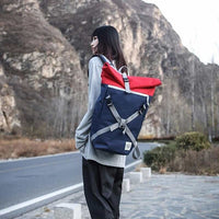 New Fashion Women Couple Backpack Personality Casual Large Bagpack Cool High Quality Travel Package Oxford Cloth