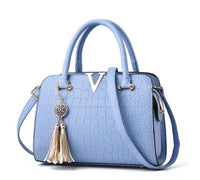 Crocodile Leather Women Bag Pendant Designer Handbag Luxury  Lady Shoulder Crossbody Bags Fringed Female Messenger Bag