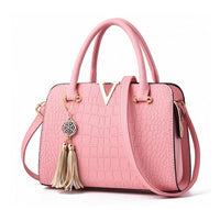 Crocodile Leather Women Bag Pendant Designer Handbag Luxury  Lady Shoulder Crossbody Bags Fringed Female Messenger Bag