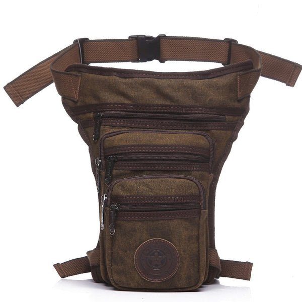 NEW Canvas Unisex  Drop Leg Bag Messenger Shoulder Belt Hip Bum  Waist Pack for Travel Essentials