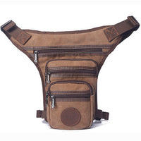 NEW Canvas Unisex  Drop Leg Bag Messenger Shoulder Belt Hip Bum  Waist Pack for Travel Essentials