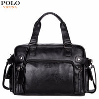 VICUNA POLO Leather Men Travel Bag Big Capacity Fashion Travel Handbag Brand High Quality Multifunction Casual Shoulder Bag