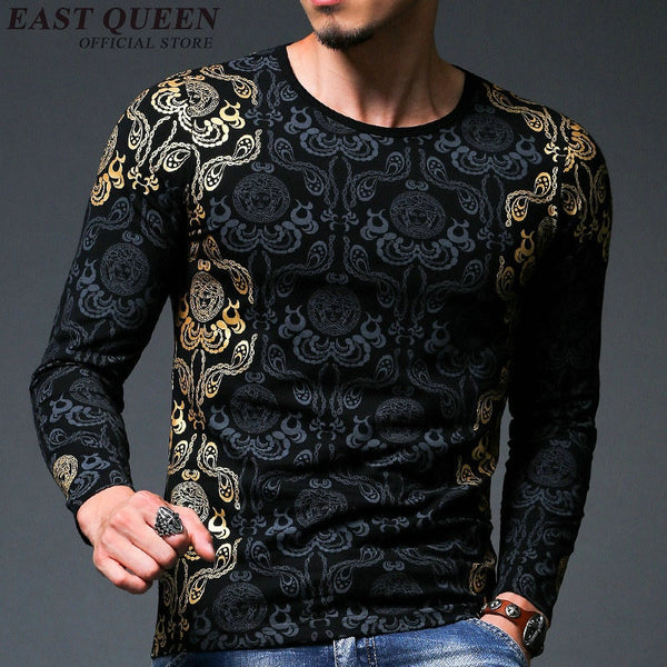 Mens shirts fashion 2018 spring Mens clothing accessories mens t shirts fashion 2018 brand-clothing  floral shirt  AA1352