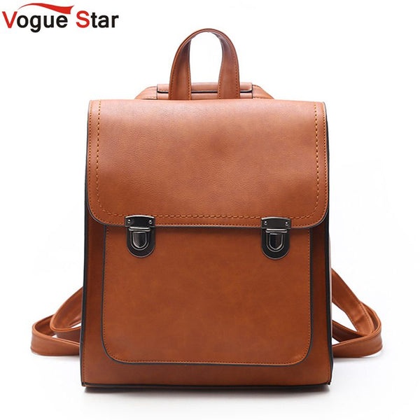 Fashion Women Backpack Women's PU Leather Backpacks Girl School Bag High Quality vintage shoulder Bags Travel Bolsa new L59