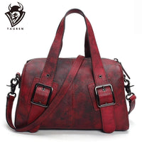 Genuine Leather Women Handbag Totes Messenger Vintage Shoulder Bag