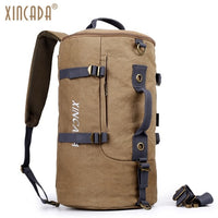 XINCADA Carry on Backpack Keyboard Bag Weekend Bag Duffel Backpack Weekender Bag Canvas Backpack Rucksack Men Travel vintage